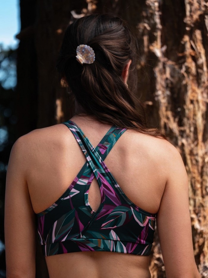 Brassière Yoga Mésange Canopée en Fibres Recyclées