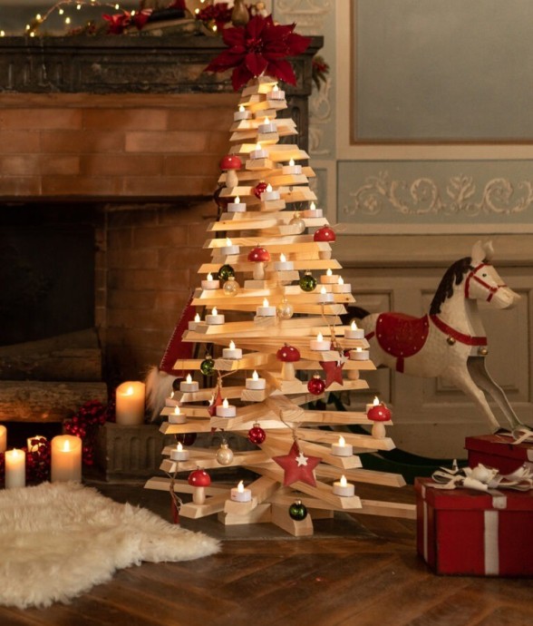Petit sapin en bois (1m)...