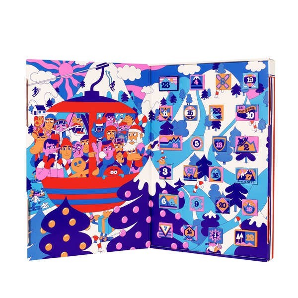 Calendrier de l'Avent 24 chocolats du Chocolat des Français - Un Noël à ski (226g)