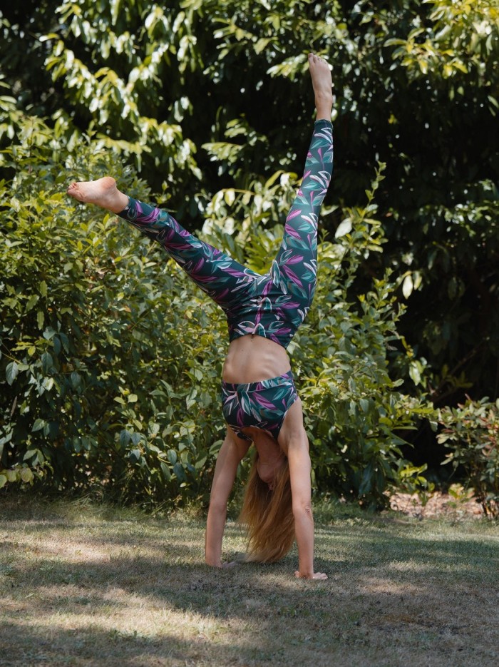 Legging Yoga Colibri Flow Long Canopée (plus 1,70m) Fibres Recyclées