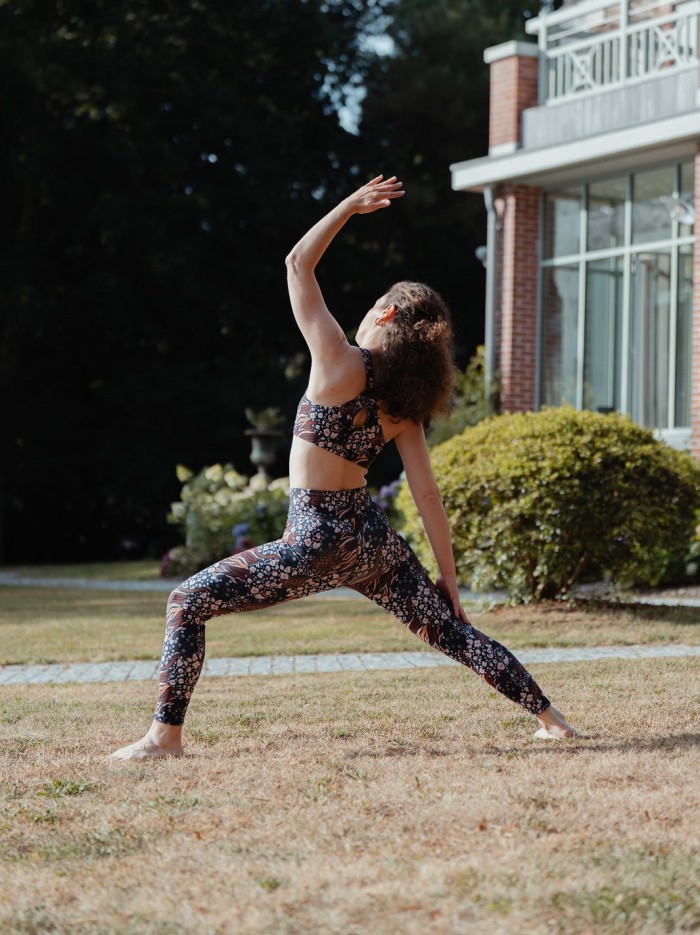 Legging Yoga Colibri Flow Court Safari (moins 1,70m) Fibres Recyclées