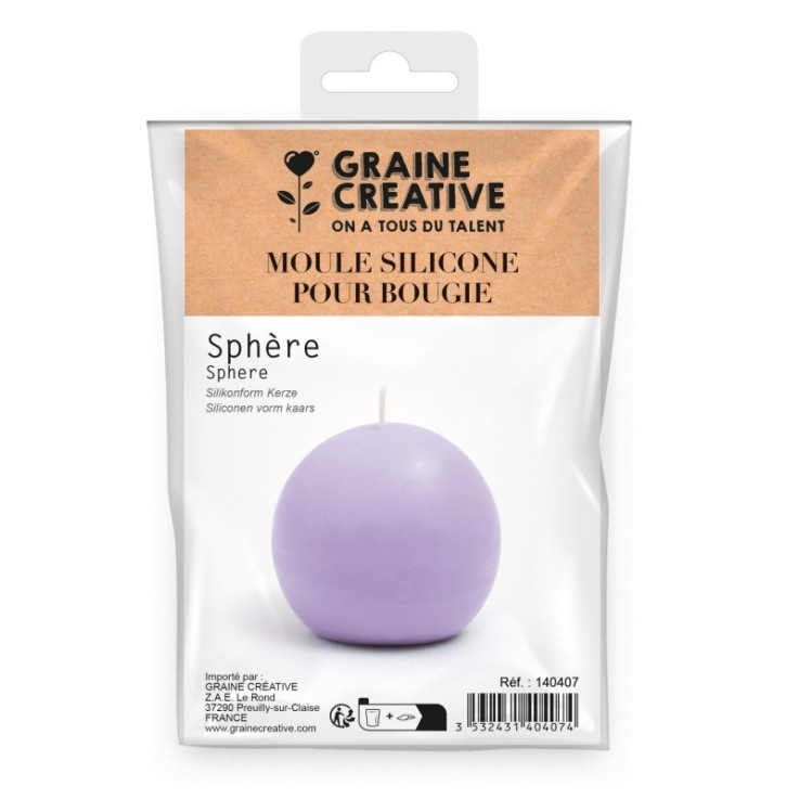 MOULE BOUGIE SILICONE -SPHERE