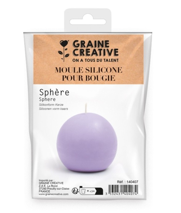MOULE BOUGIE SILICONE -SPHERE