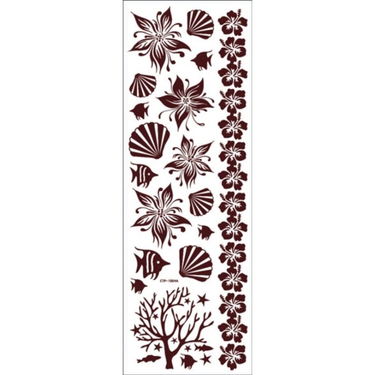 Transfert pour bougie relief Pacifique