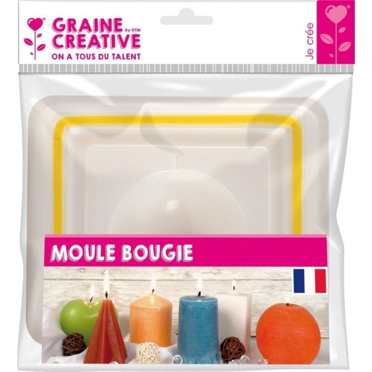 Moule rigide à bougie sphérique Boule - diamètre de 80 mm