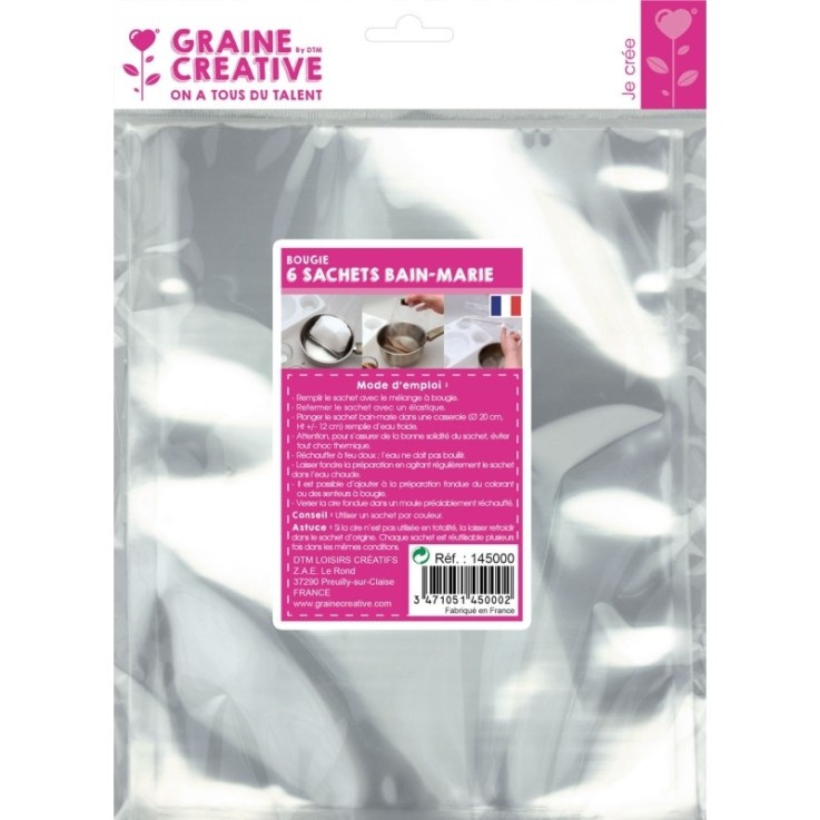 Sachets pour bainmarie 6 pièces