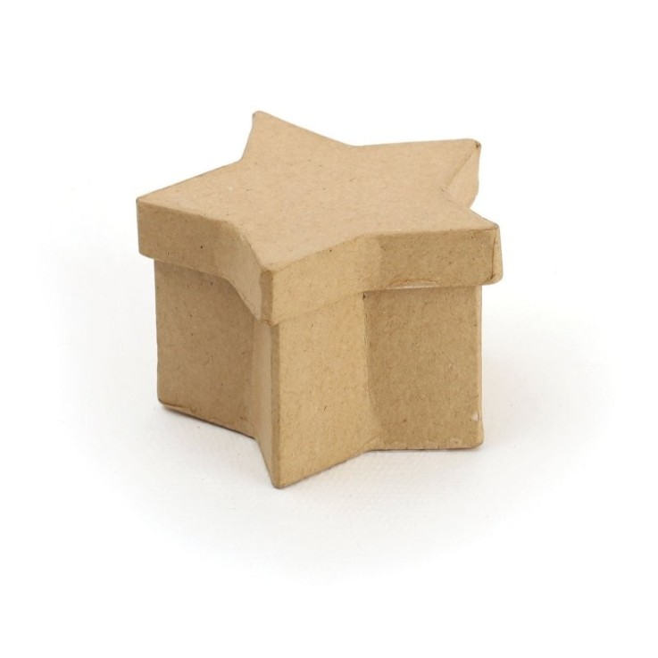 Boîte en carton en forme d'étoile - 8 x 5 cm