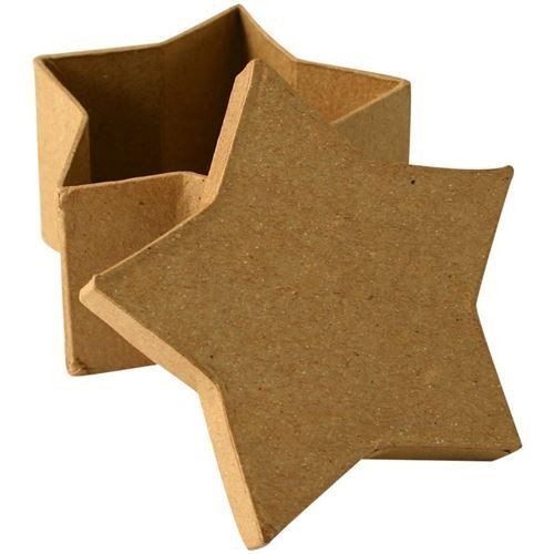 Boîte en carton en forme d'étoile - 8 x 5 cm
