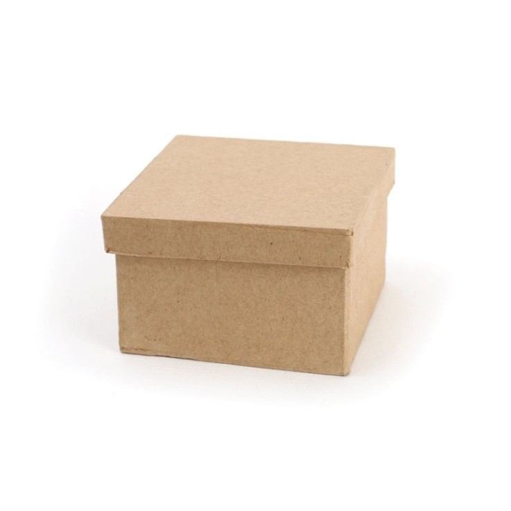 Boîte carrée en carton - 8 x 8 x 5,2 cm