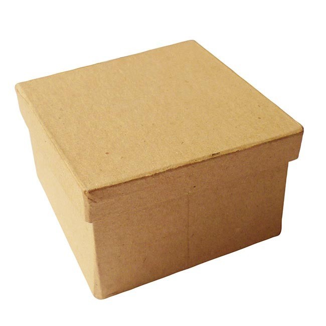 Boîte carrée en carton - 8 x 8 x 5,2 cm