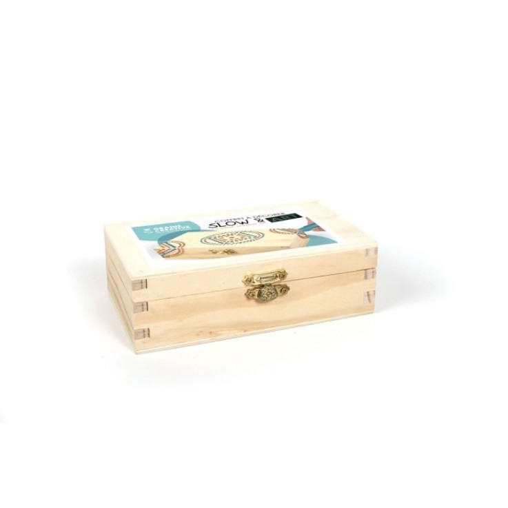 Boîte en bois à décorer Slow & Art - 145×90×45 mm