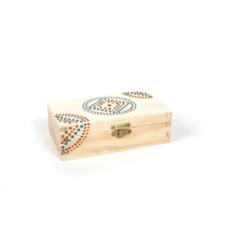 Boîte en bois à décorer Slow & Art - 145×90×45 mm