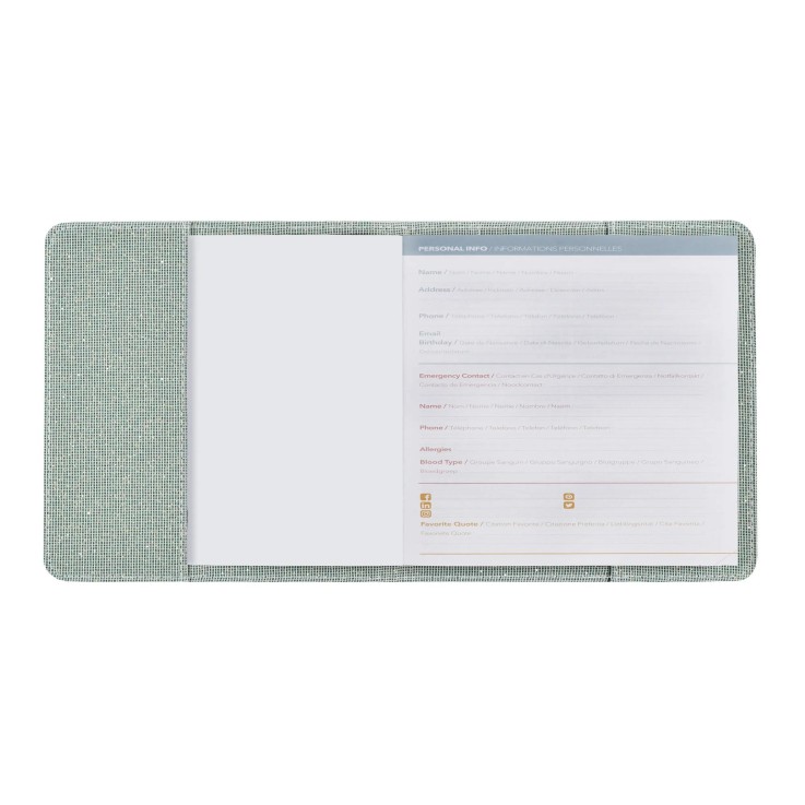 Agenda 2027 - Exécutif Color - Semainier Planning - Ella Vert - 16x16cm