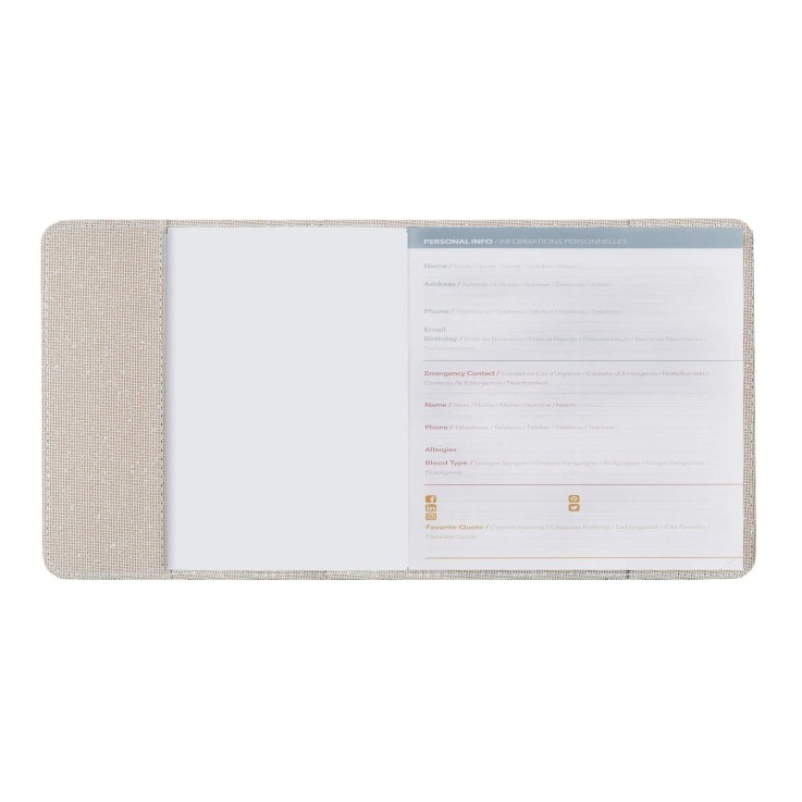 Agenda 2027 - Exécutif Color - Semainier Planning - Ella Beige - 16x16cm