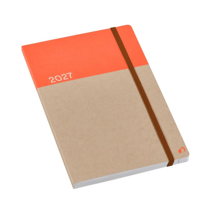 Agenda 2027 - Affaires Recyclé - Semainier Planning - Orange - 10x15cm