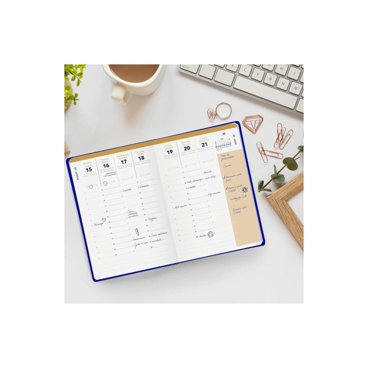 Agenda 2027 - Affaires Color - Semainier Planning - Susan Violet - 10x15cm