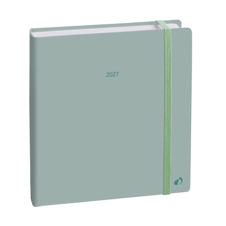 Agenda 2027 - Exécutif Color - Semainier Planning - Pastel Vert clair - 16x16cm