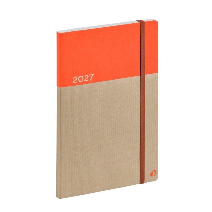 Agenda 2027 - Ministre Recyclé - Semainier Planning - Orange - 16x24cm
