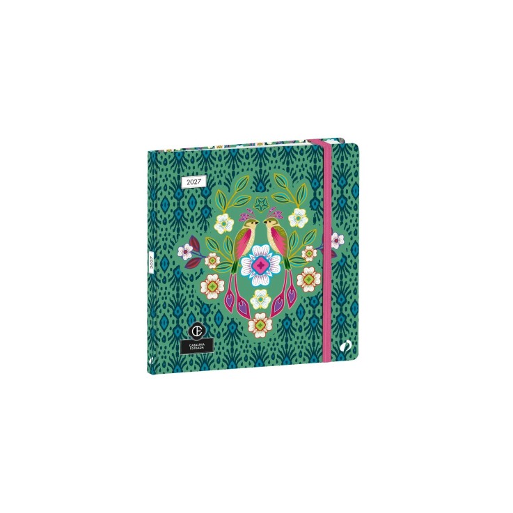 Agenda 2027 - Exécutif - Semainier Planning - Catalina Estrada Multicolore - 16x16cm