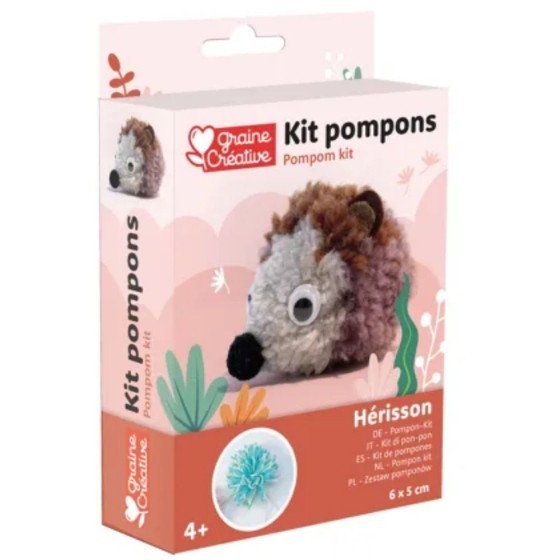 Kit de pompons - hérisson