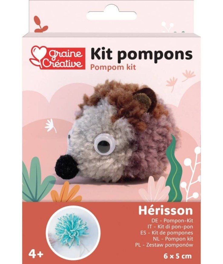 Kit de pompons - hérisson