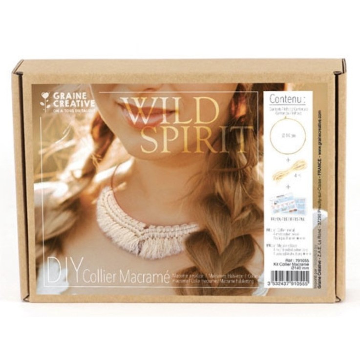 Kit collier en macramé 14 cm