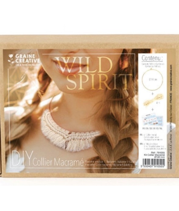 Kit collier en macramé 14 cm