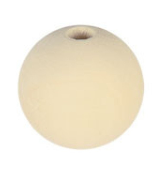 Perle en bois Ø 40 mm Boule...