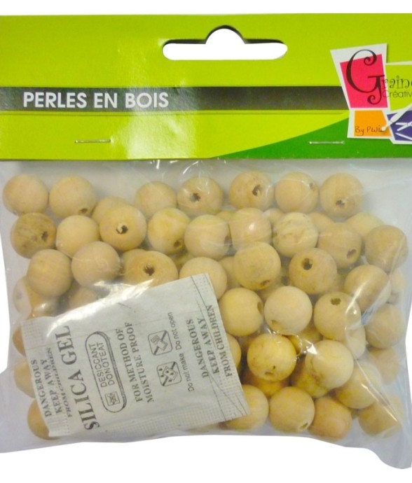 SACH. 100 PERLES BOIS Ø 12...