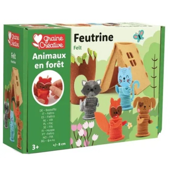 Kit feutrine Animaux de la forêt - 10 à 12 cm