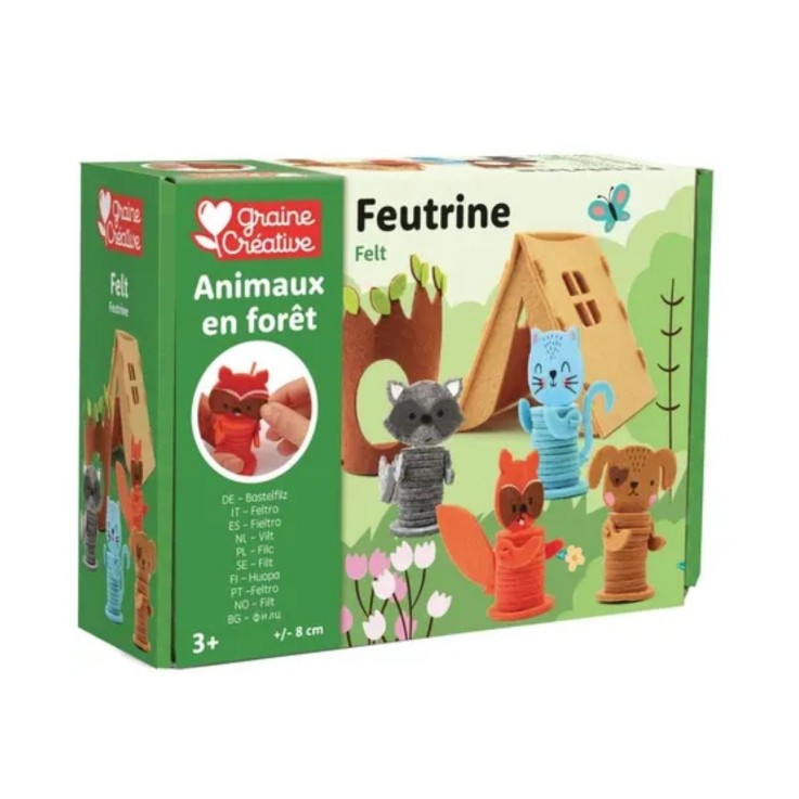 Kit feutrine Animaux de la forêt - 10 à 12 cm