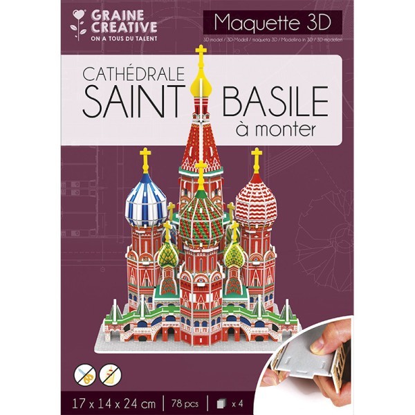 Puzzle 3D Cathédrale Saint-Basile - 24 x 14 x 14 cm