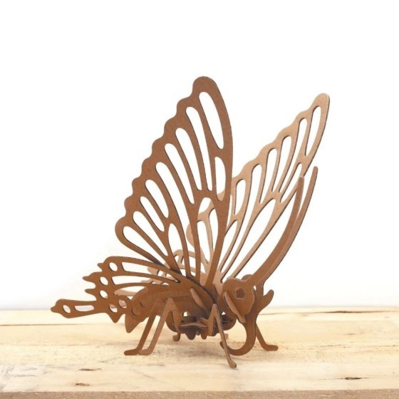 MAQUETTE BOIS 3D PAPILLON 22 PCES
