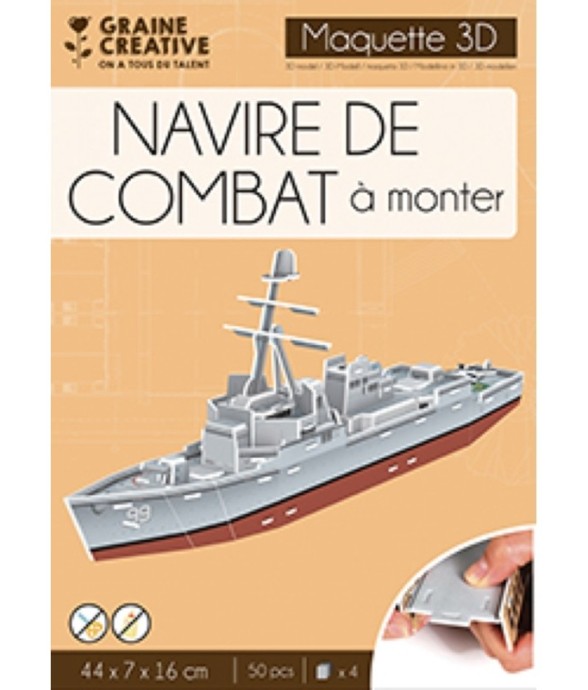 Maquette 3D Mousse Navire...