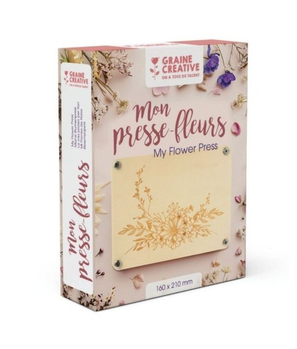 Presse-fleurs - beige - kit...