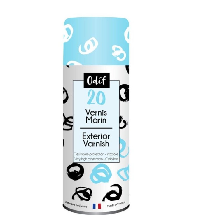 Vernis marin brillant en spray 400 ml - Incolore