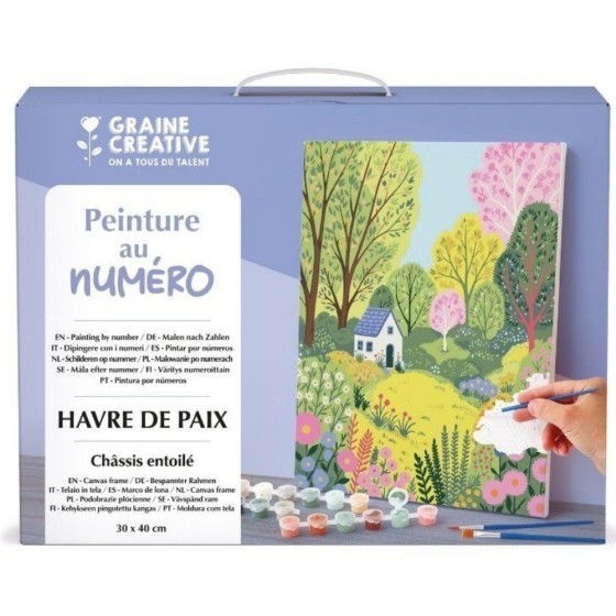 Peinture au numéro Havre de Paix - 30 x 40 cm