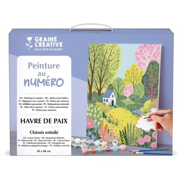 Peinture au numéro Havre de Paix - 30 x 40 cm