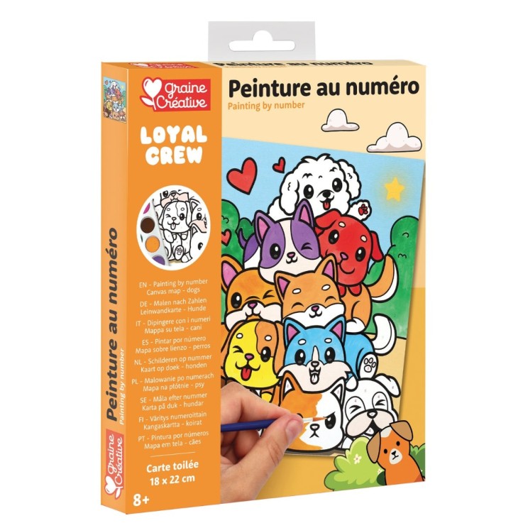 Kit de peinture au numéro Loyal Crew - 18 × 22 cm