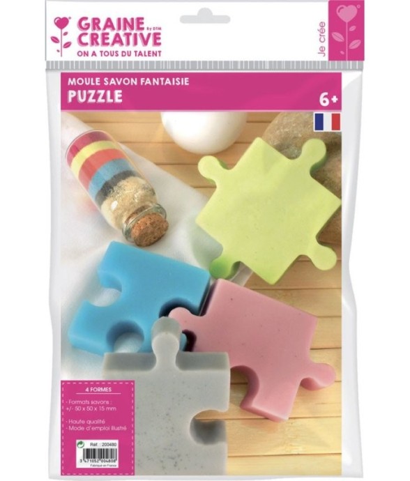 Moule à savon puzzle - 6 x...
