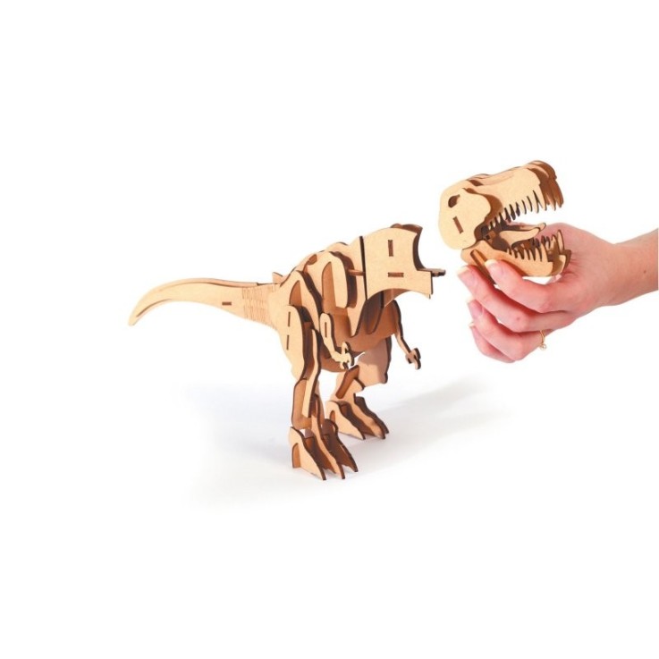 Maquette 3D en bois T-Rex - 49 pièces à assembler