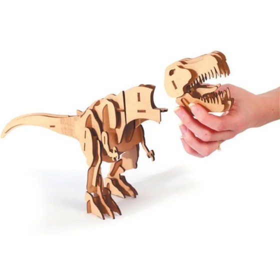 Maquette 3D en bois T-Rex - 49 pièces à assembler