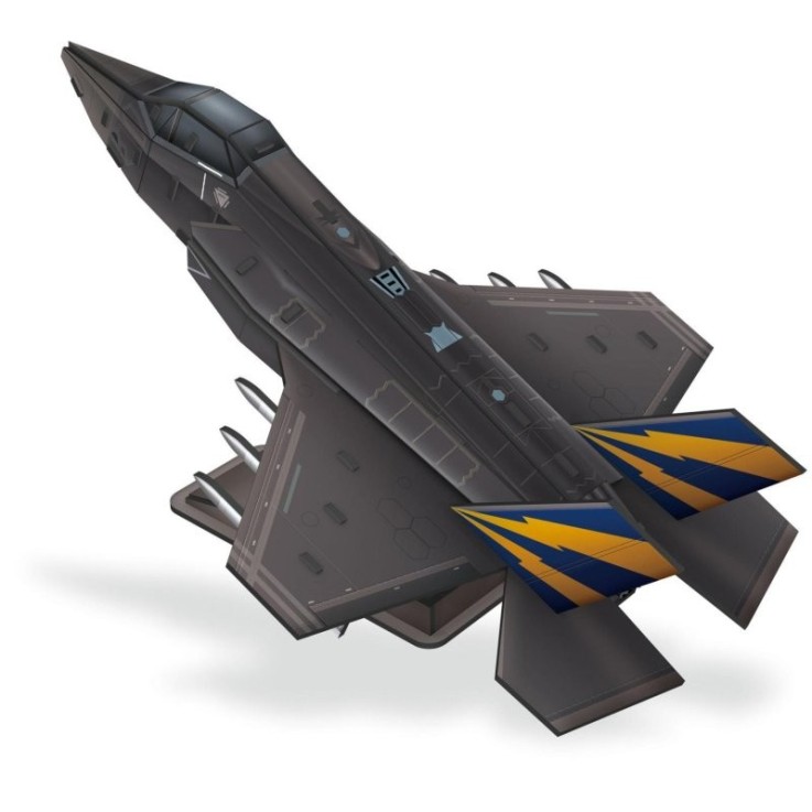 Maquette 3D d'avion F35 - 25,5 x 17 x 13 cm