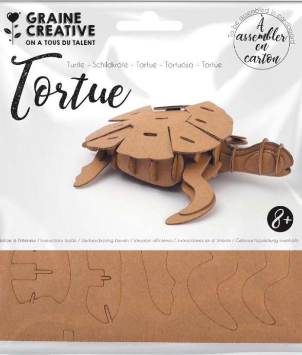 Maquette tortue en carton -...