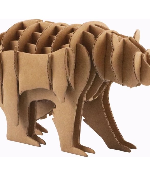 Maquette d'ours en carton à...