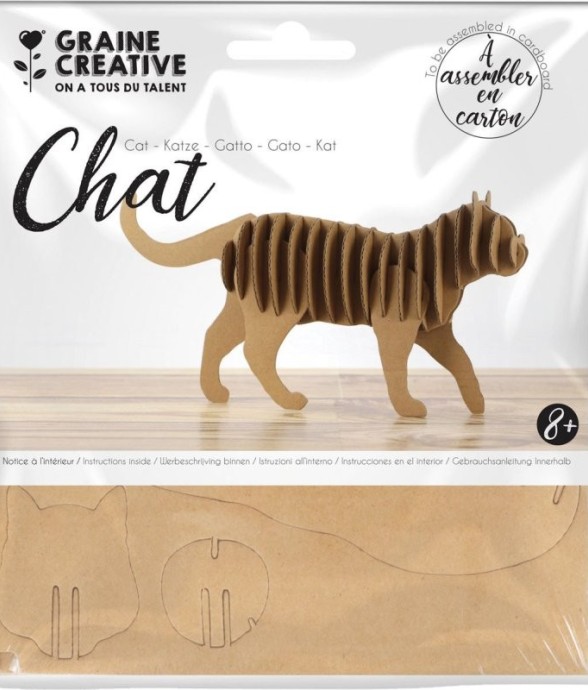 Maquette chat carton - 22 x...