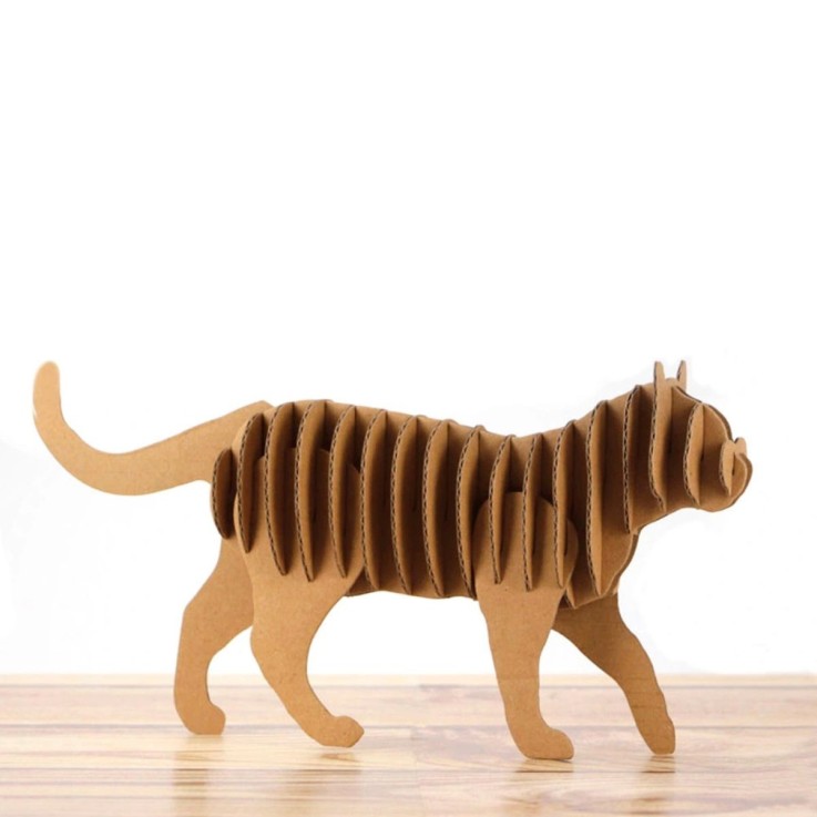 Maquette chat carton - 22 x 11 x 4,5 cm