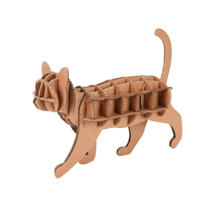 Maquette chat carton - 22 x 11 x 4,5 cm