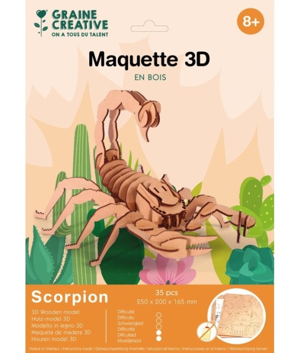 Maquette 3D de scorpion en...