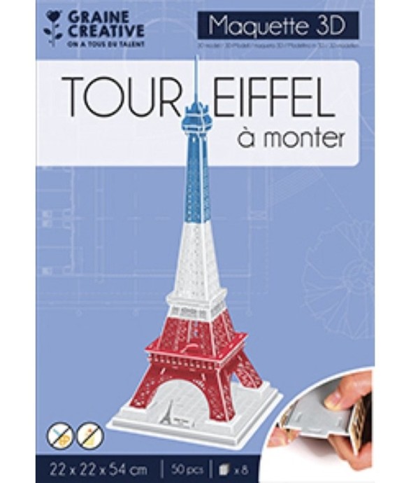 Maquette 3D Tour Eiffel -...